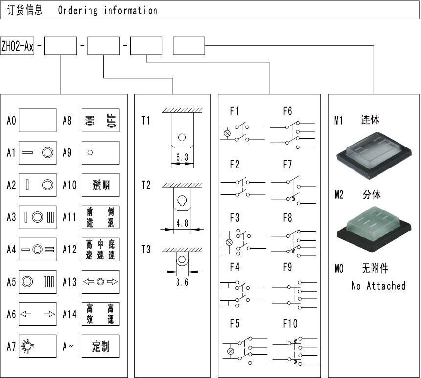 Rocker Switch Technical Drawing